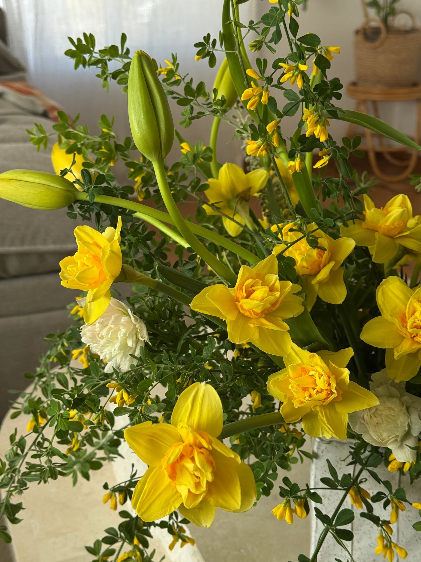 Spring yellow arrangement by Shaa.Project on Mother's Day