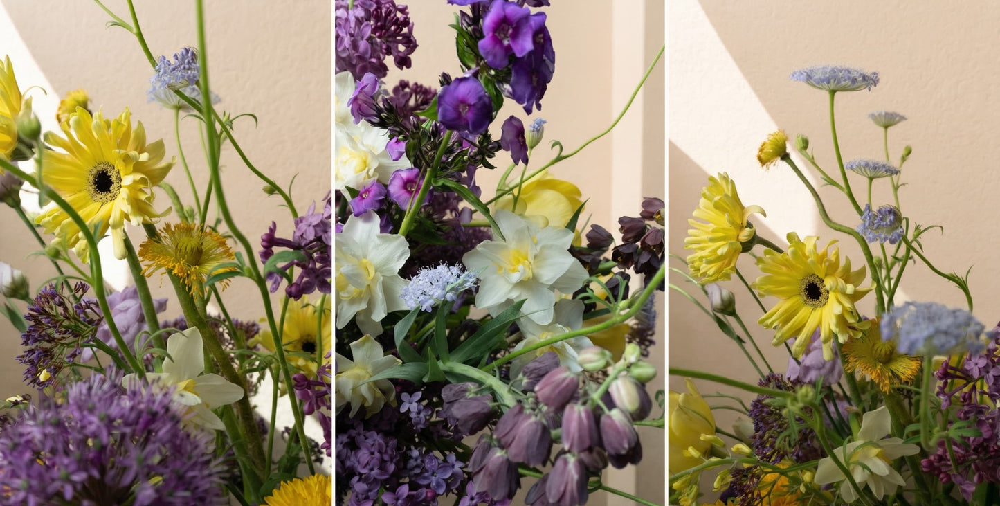 Fresh, garden style flower arrangement is a luxury gift for Mother's Day 