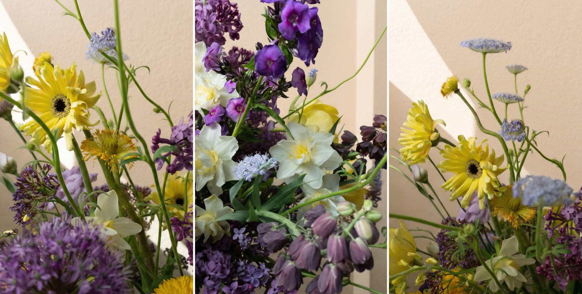 Fresh, garden style flower arrangement is a luxury gift for Mother's Day 