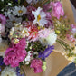 huge and fluffy bouquet of seasonal flowers