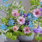 Colorful summer morning flowers in a vibrant arrangement by Shaa.Project.